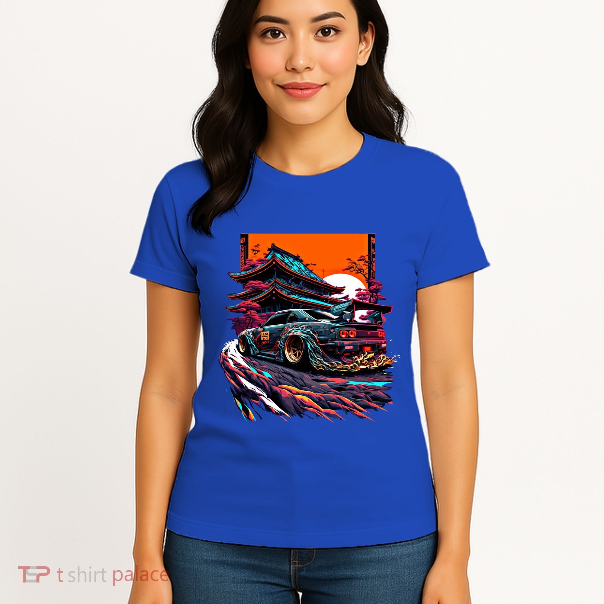 Japanese Retro Car Racing Drifting Art Jdm Legend Tuning Gift Women's T-Shirt
