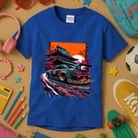 Japanese Retro Car Racing Drifting Art Jdm Legend Tuning Gift Kids T-Shirt thumb 3