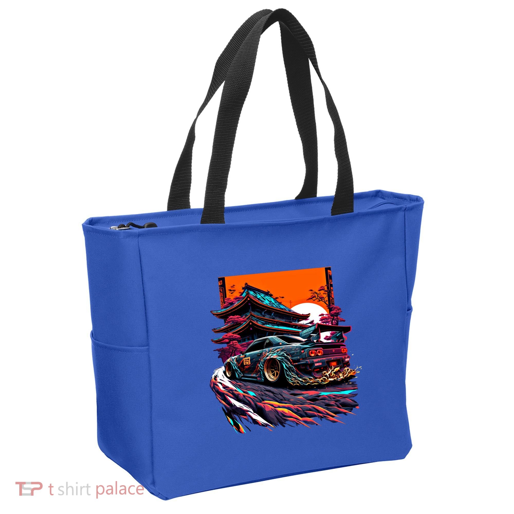 Japanese Retro Car Racing Drifting Art Jdm Legend Tuning Gift Tote Bag