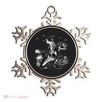 Jesus Riding Dinosaur Funny Ufo Ornament thumb 0