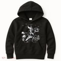 Jesus Riding Dinosaur Funny Ufo Kids Hoodie thumb 0