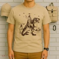 Jesus Riding Dinosaur T Shirt UFO T Shirt Funny T Shirts Offensive Cool T-Shirt thumb 6