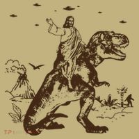 Jesus Riding Dinosaur T Shirt UFO T Shirt Funny T Shirts Offensive Cool T-Shirt thumb 7