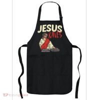 Jesus Raves Funny Electronic Music EDM Festival DJ Gift Apron thumb 0