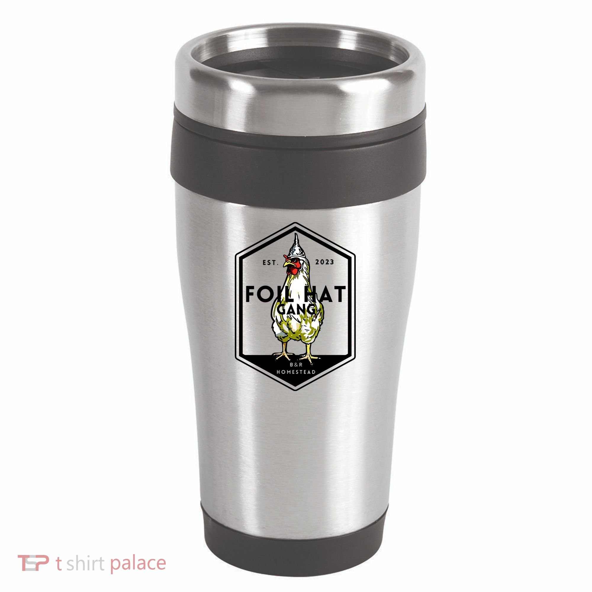 Jessica Rojas Foil Hat Gang 16oz Travel Tumbler