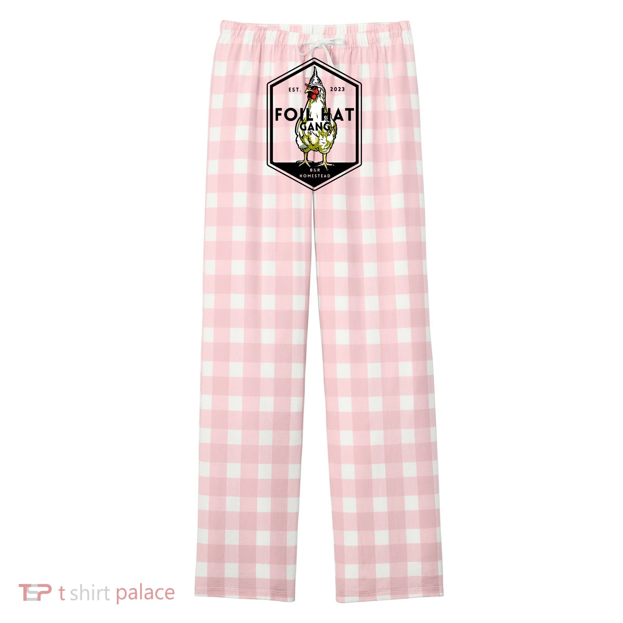 Jessica Rojas Foil Hat Gang Women's Flannel Plaid Pajama Pants