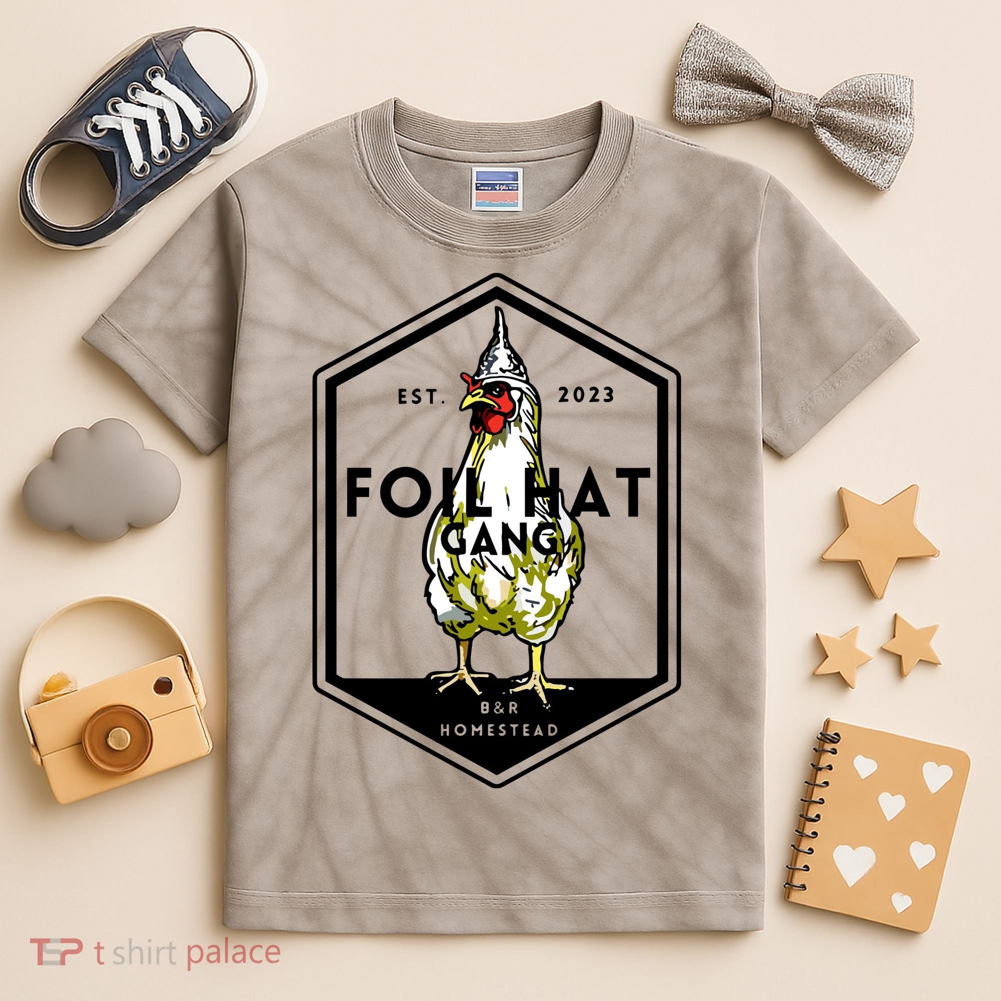 Jessica Rojas Foil Hat Gang Kids Tie-Dye T-Shirt