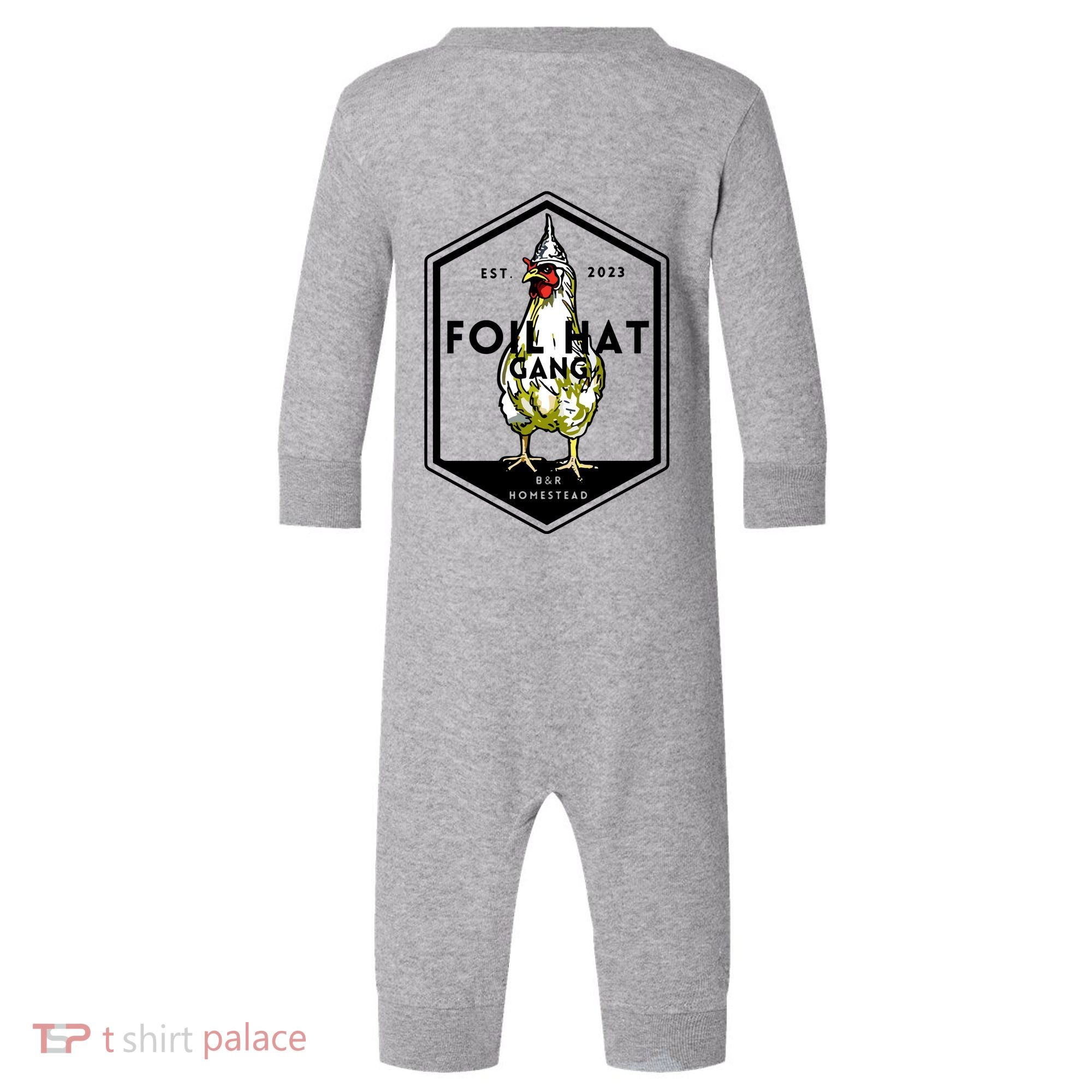 Jessica Rojas Foil Hat Gang Infant Fleece One Piece