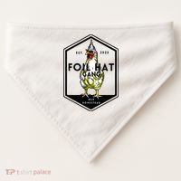Jessica Rojas Foil Hat Gang USA-Made Doggie Bandana thumb 0
