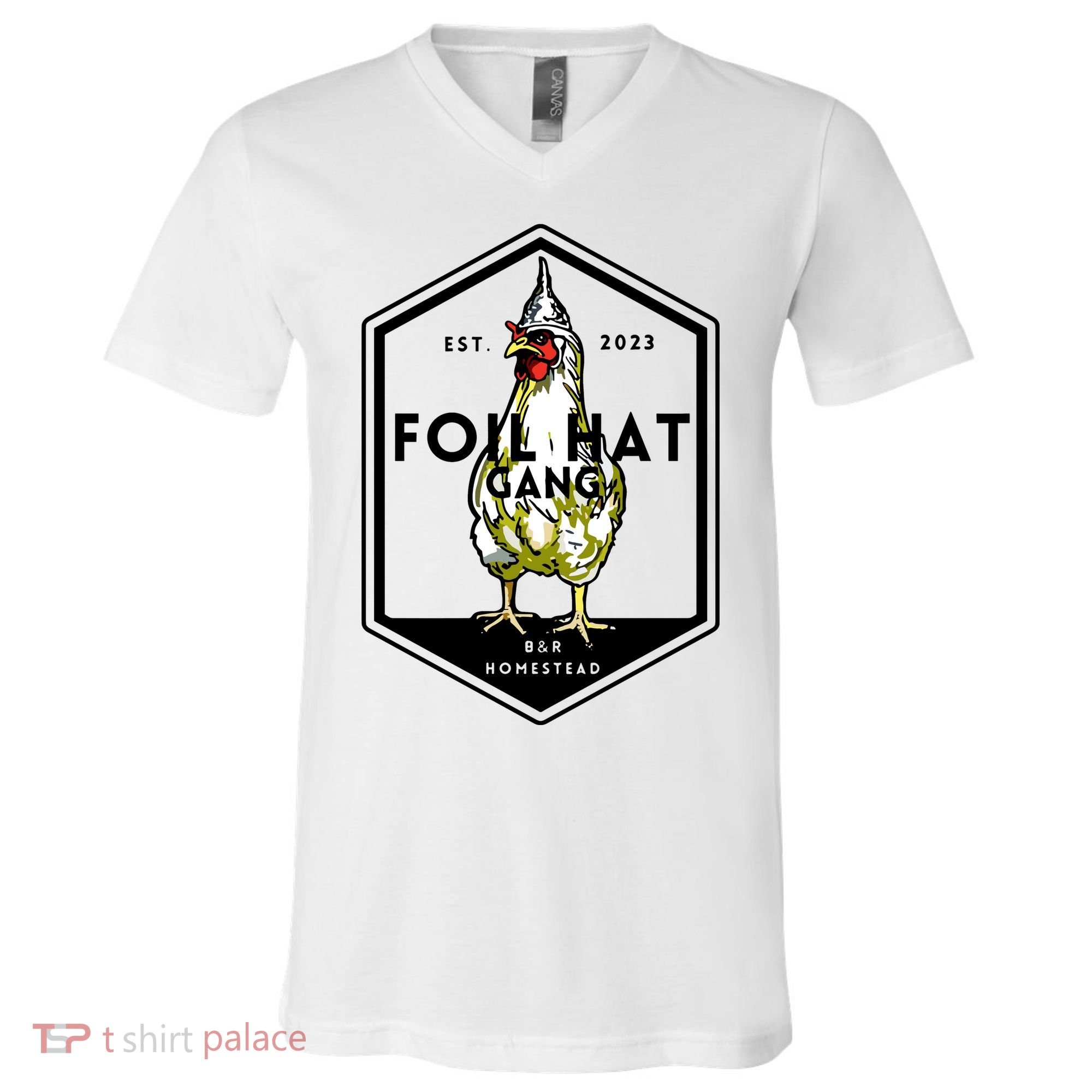 Jessica Rojas Foil Hat Gang V-Neck T-Shirt