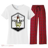 Jessica Rojas Foil Hat Gang Women's Flannel Pajama Set thumb 0