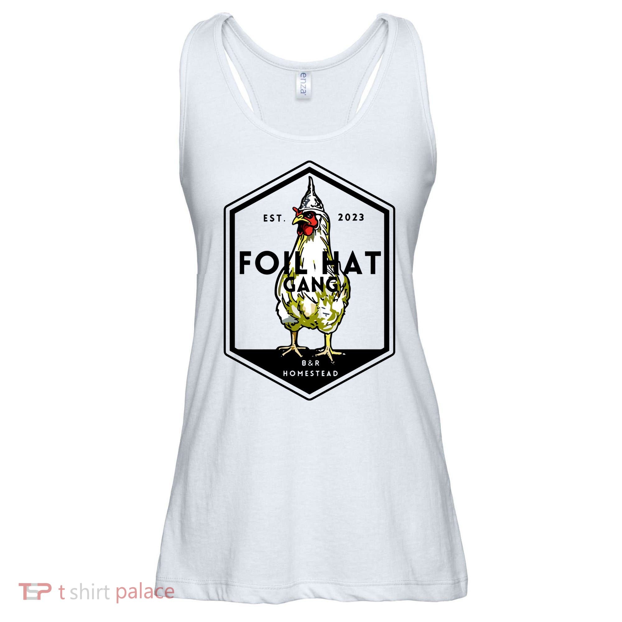 Jessica Rojas Foil Hat Gang Ladies Essential Flowy Tank