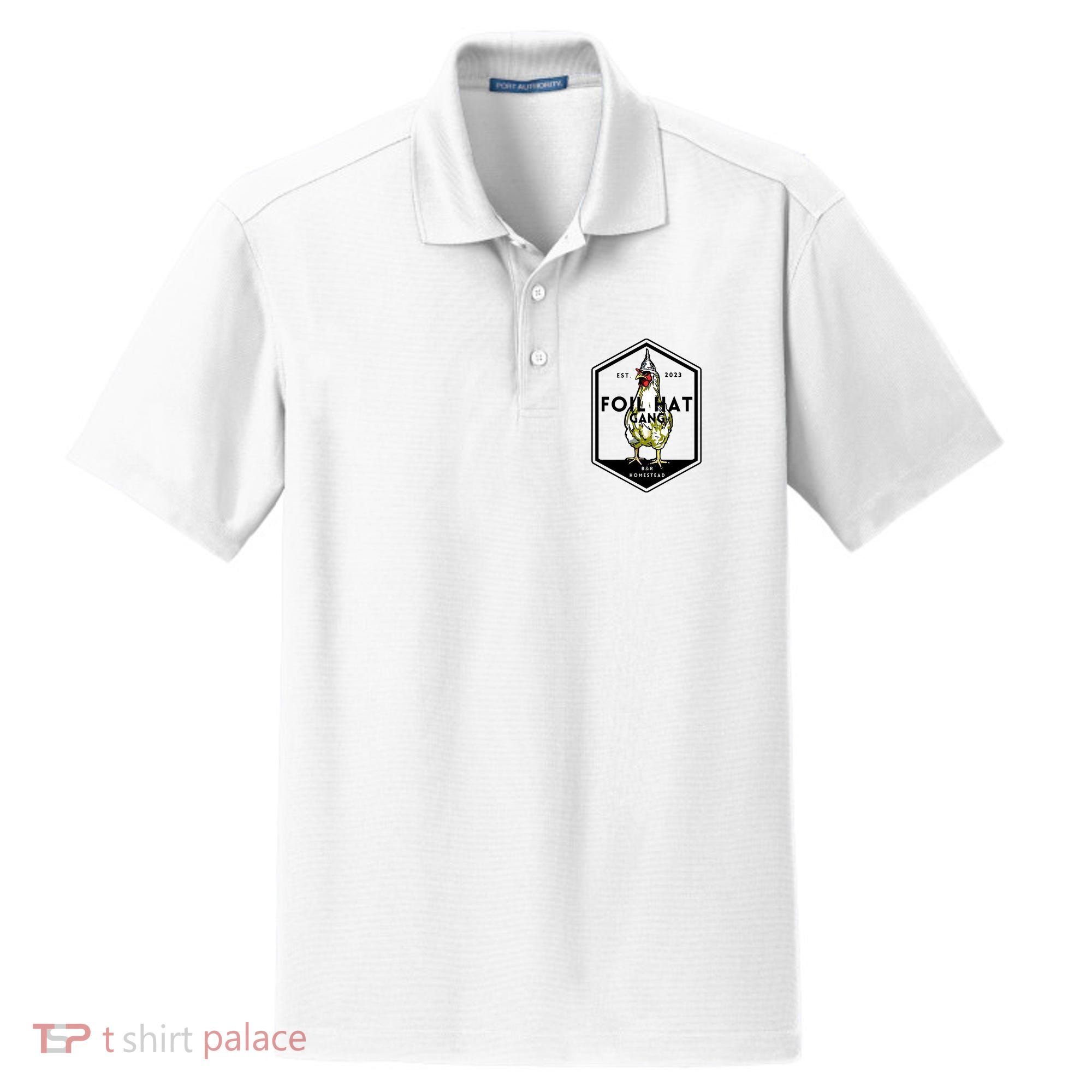 Jessica Rojas Foil Hat Gang Dry Zone Grid Polo