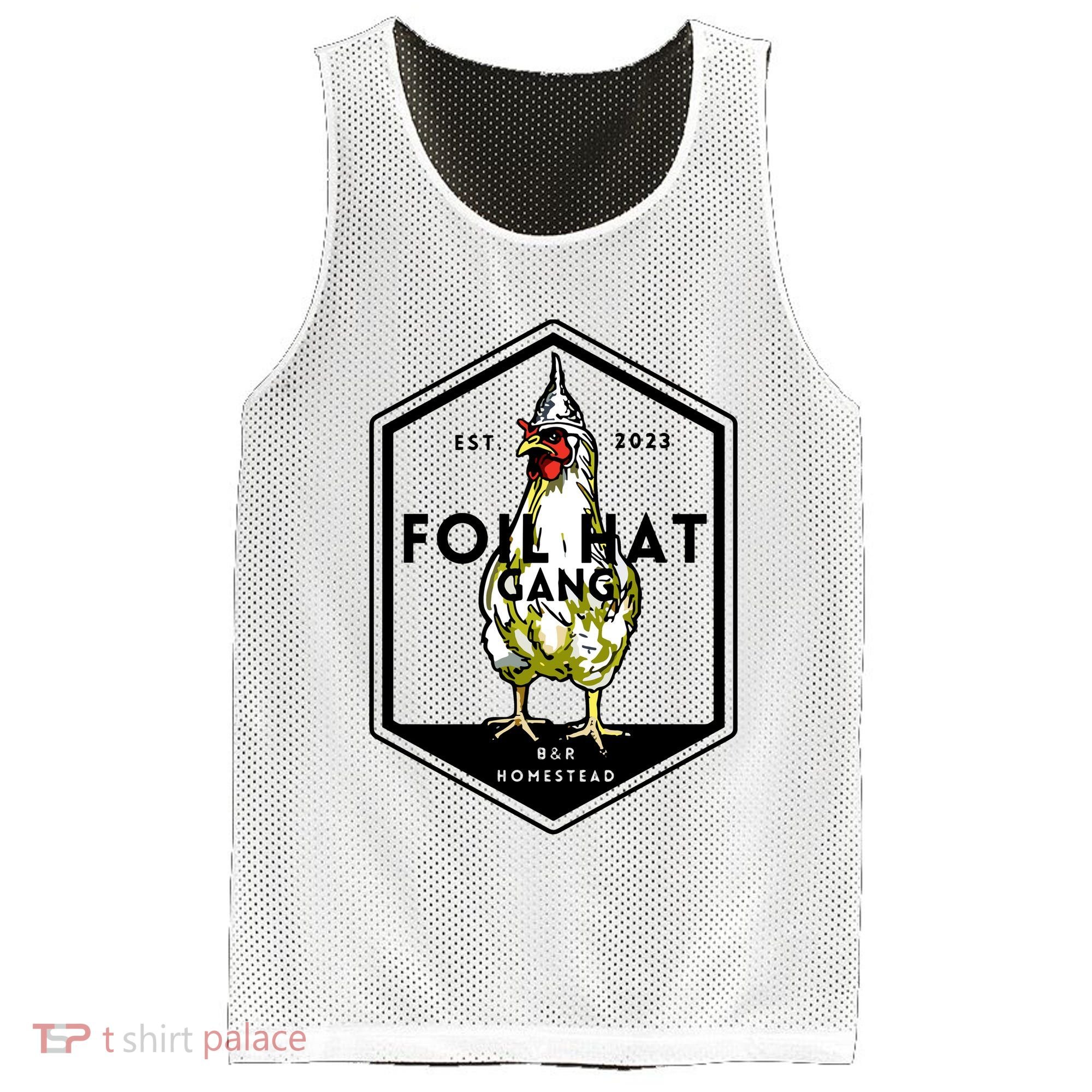 Jessica Rojas Foil Hat Gang Mesh Reversible Basketball Jersey Tank