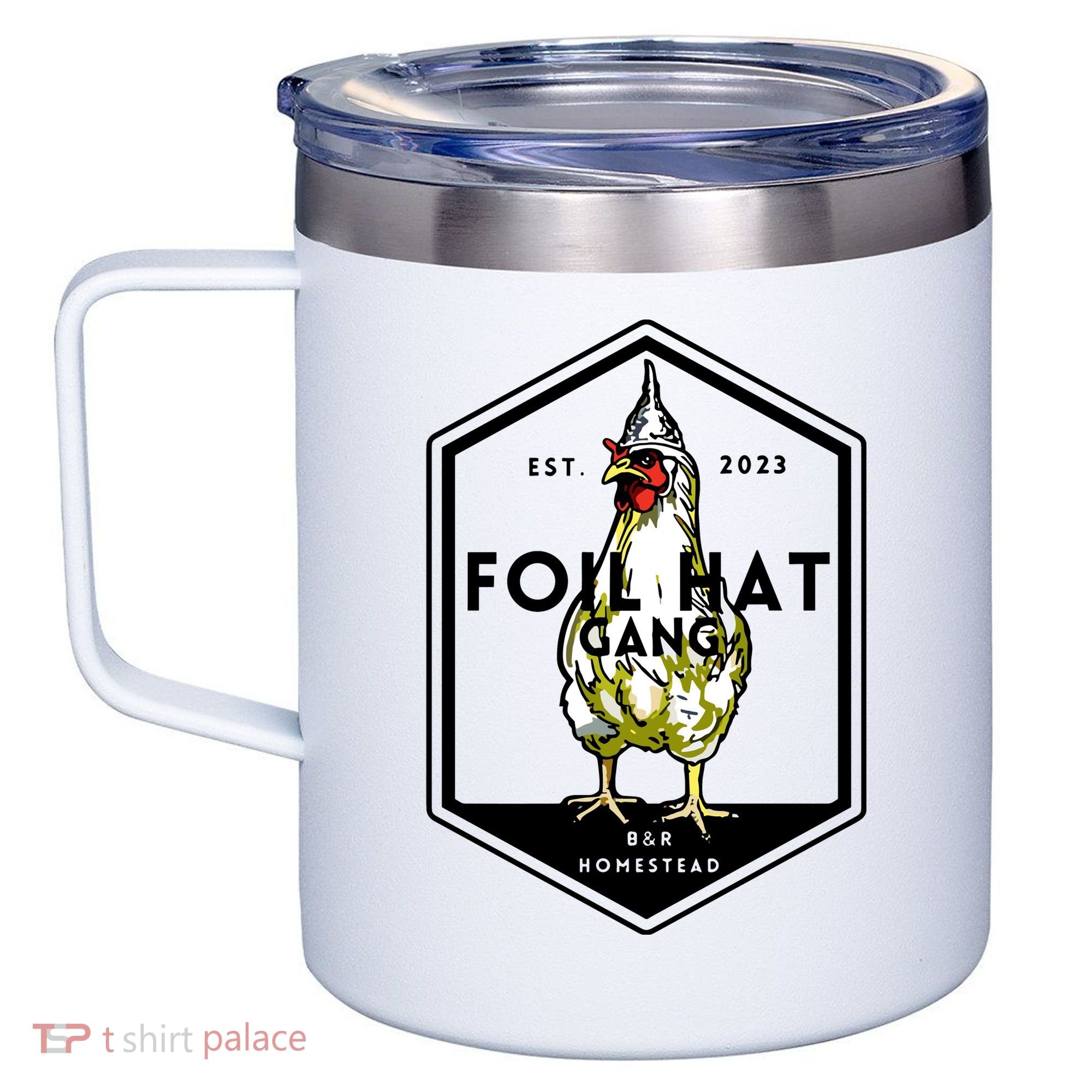 Jessica Rojas Foil Hat Gang 12oz Stainless Steel Coffee Mug