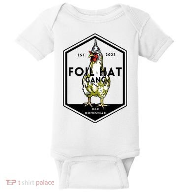 Jessica Rojas Foil Hat Gang Baby Bodysuit