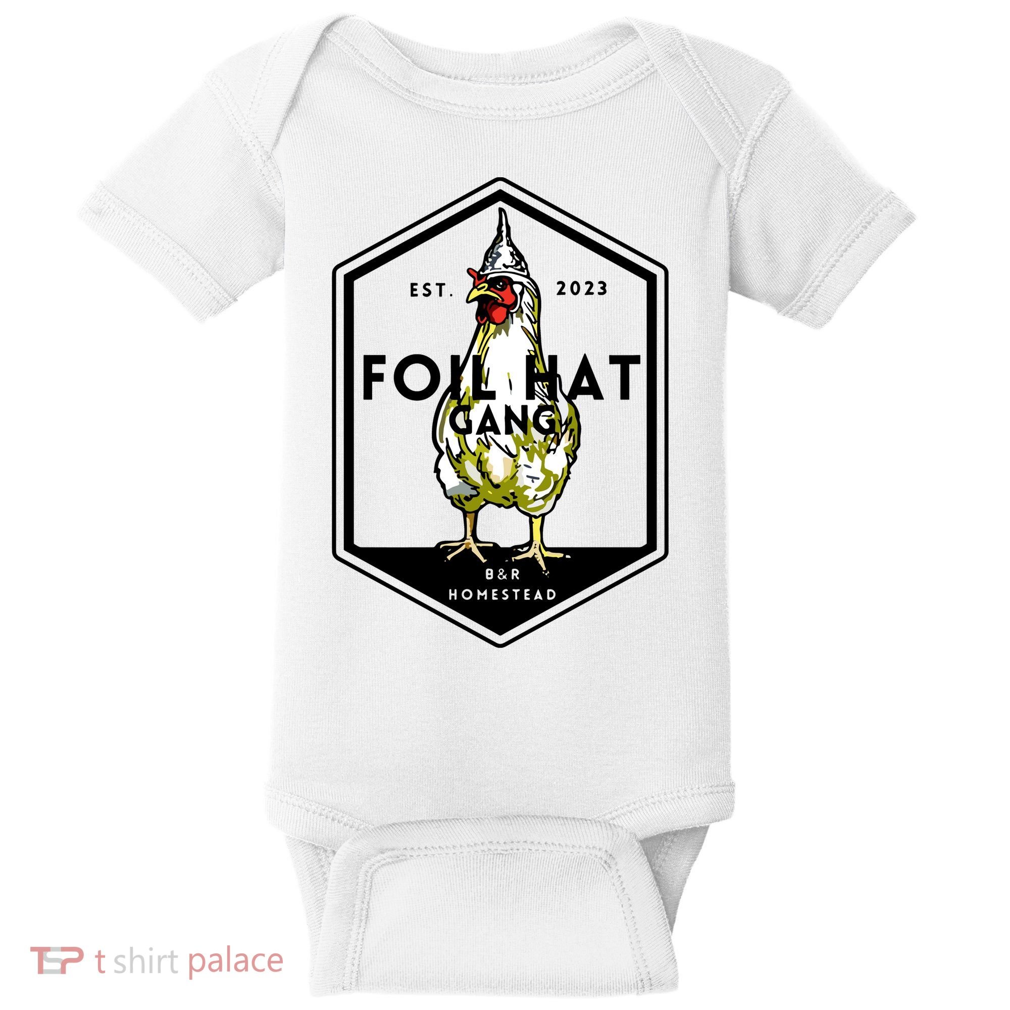 Jessica Rojas Foil Hat Gang Baby Bodysuit