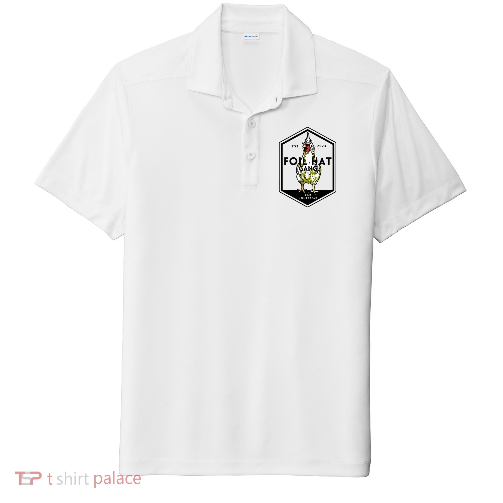 Jessica Rojas Foil Hat Gang Sport-Tek Posi-UV Pro Polo
