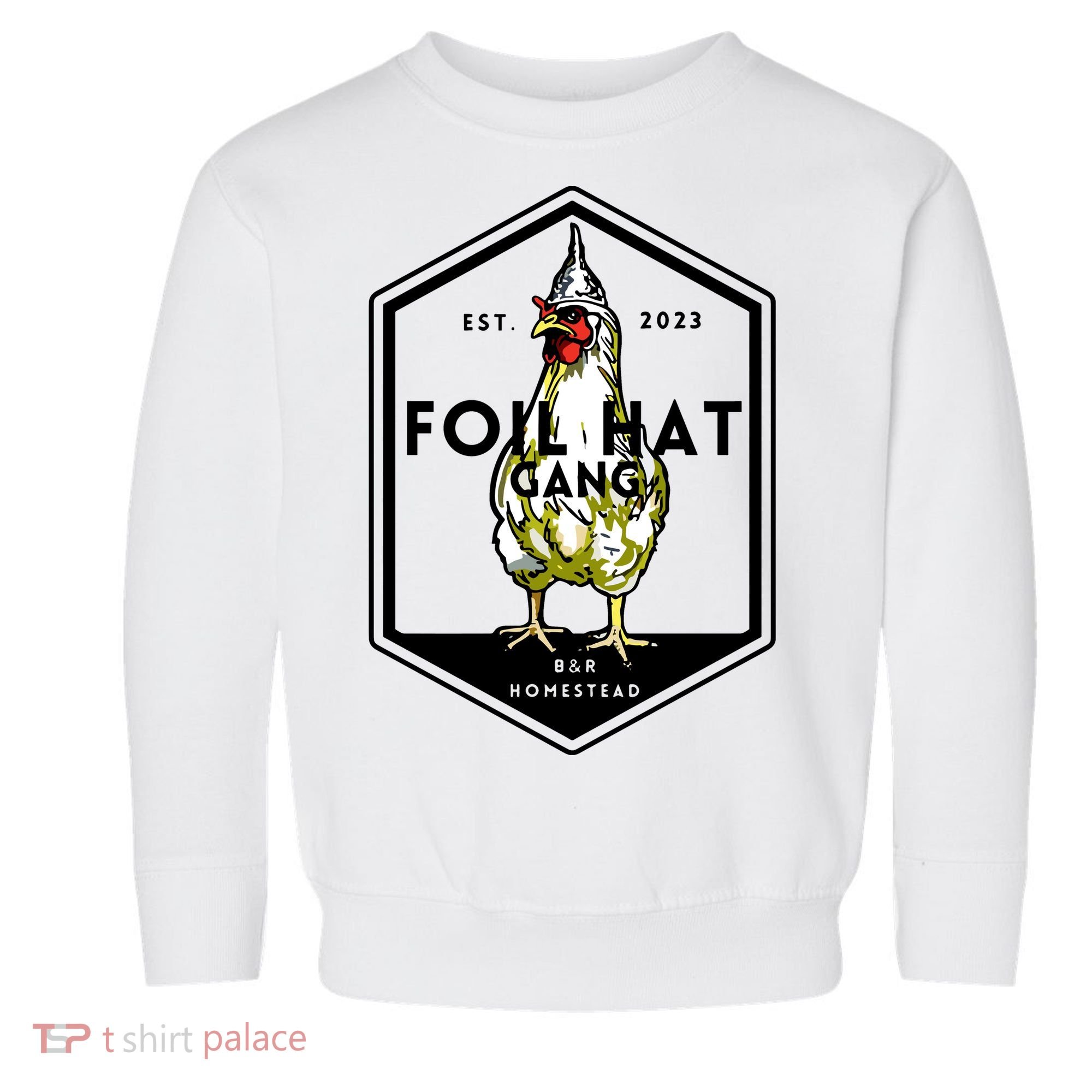 Jessica Rojas Foil Hat Gang Toddler Sweatshirt