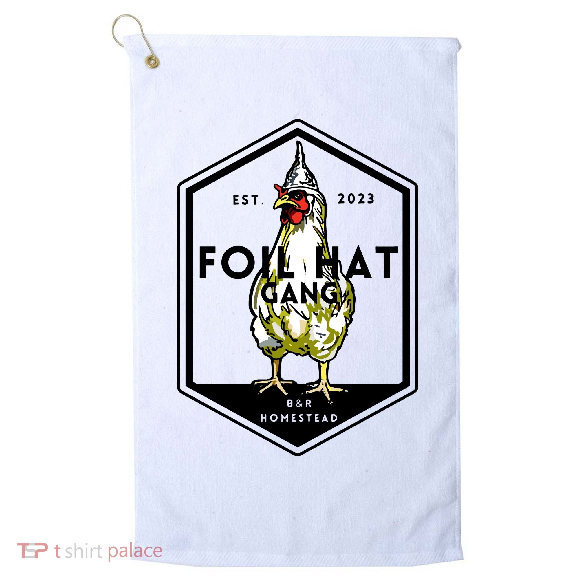 Jessica Rojas Foil Hat Gang Golf Towel