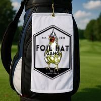 Jessica Rojas Foil Hat Gang Golf Towel thumb 2