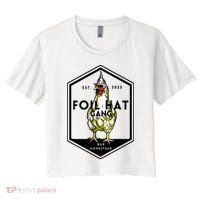 Jessica Rojas Foil Hat Gang Women's Crop Top Tee thumb 0