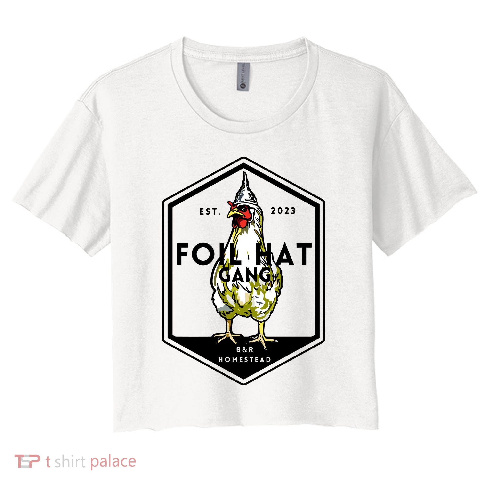 Jessica Rojas Foil Hat Gang Women's Crop Top Tee