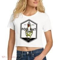 Jessica Rojas Foil Hat Gang Women's Crop Top Tee thumb 2
