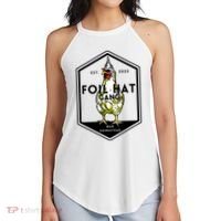 Jessica Rojas Foil Hat Gang Women's Perfect Tri Rocker Tank thumb 2