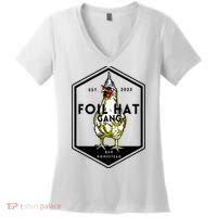 Jessica Rojas Foil Hat Gang Women's V-Neck T-Shirt thumb 0