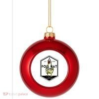 Jessica Rojas Foil Hat Gang Plastic Christmas Ball Ornament thumb 0