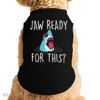 Jaw Ready For This Funny Shark Lover Ocean Wildlife Doggie Tank thumb 0
