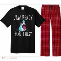 Jaw Ready For This Funny Shark Lover Ocean Wildlife Pajama Set thumb 0