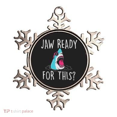 Jaw Ready For This Funny Shark Lover Ocean Wildlife Ornament