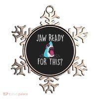 Jaw Ready For This Funny Shark Lover Ocean Wildlife Ornament thumb 0