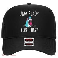 Jaw Ready For This Funny Shark Lover Ocean Wildlife Hat thumb 0