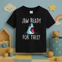 Jaw Ready For This Funny Shark Lover Ocean Wildlife Toddler T-Shirt thumb 3