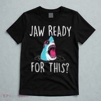Jaw Ready For This Funny Shark Lover Ocean Wildlife T-Shirt thumb 5