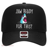 Jaw Ready For This Funny Shark Lover Ocean Wildlife Hat thumb 0