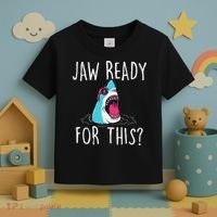 Jaw Ready For This Funny Shark Lover Ocean Wildlife Toddler T-Shirt thumb 3