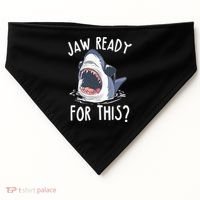 Jaw Ready For This Shark Week USA-Made Doggie Bandana thumb 0