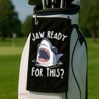 Jaw Ready For This Shark Week Golf Towel thumb 2