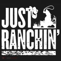 Just Ranchin' Farmer Cow Horse Cow Rodeo Lovers Meaningful Gift Women's Hoodie thumb 2