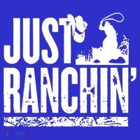 Just Ranchin' Farmer Cow Horse Cow Rodeo Lovers Meaningful Gift Apron thumb 3