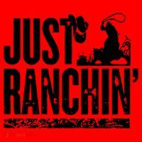 Just Ranchin' Farmer Cow Horse Cow Rodeo Lovers Meaningful Gift Santa Hat thumb 1