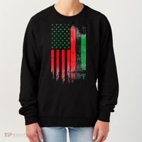 Juneteenth Red Green Black History American African flag Women's Sweatshirt thumb 0