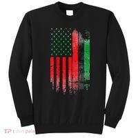 Juneteenth Red Green Black History American African flag Sweatshirt thumb 0