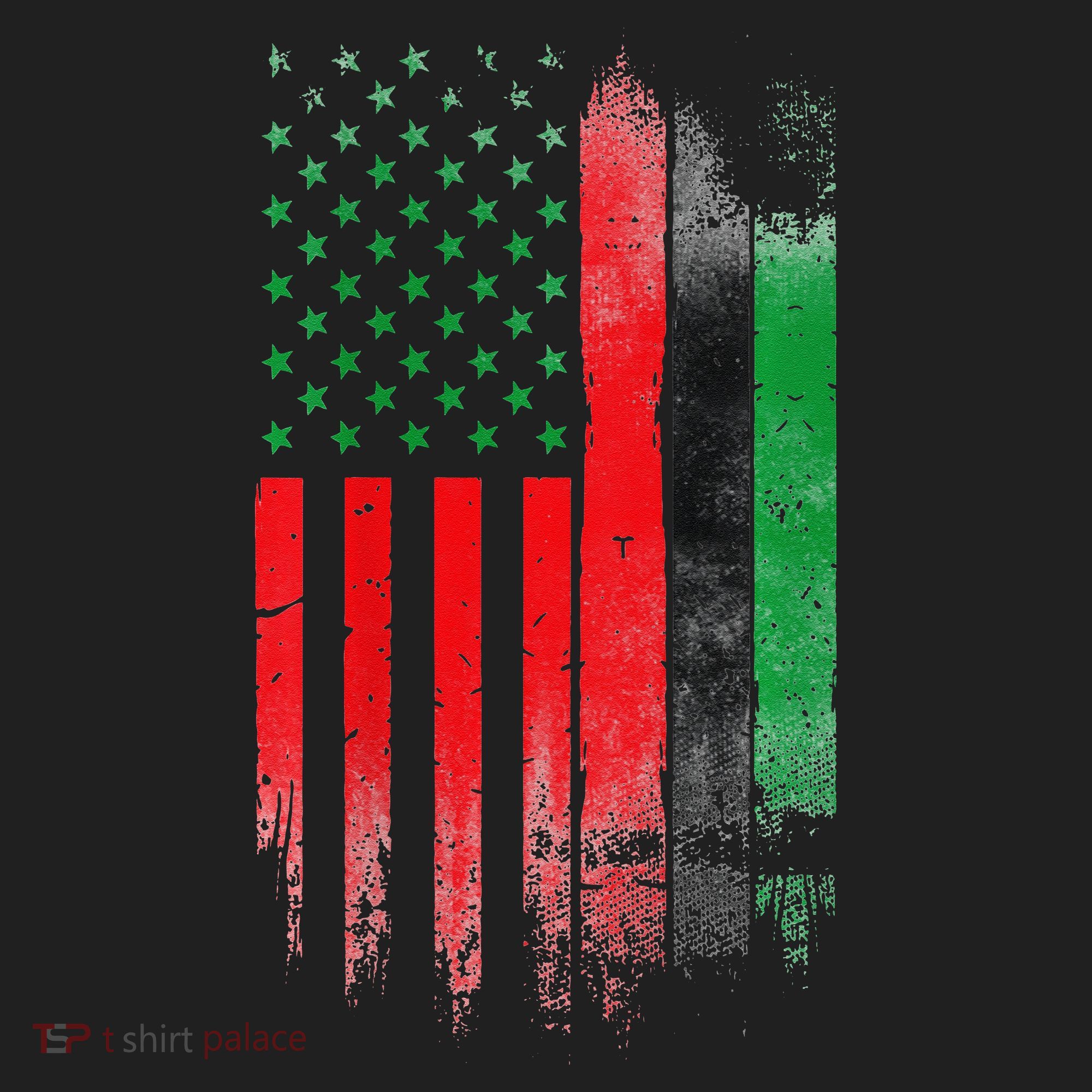Juneteenth Red Green Black History American African flag Beanie