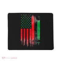 Juneteenth Red Green Black History American African flag Mousepad thumb 0