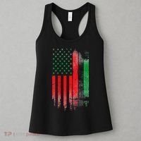 Juneteenth Red Green Black History American African flag Women's Tank Top thumb 3
